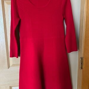 Women's Red Midi Dress